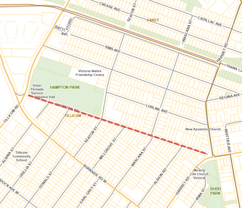 Map of Hampton Road